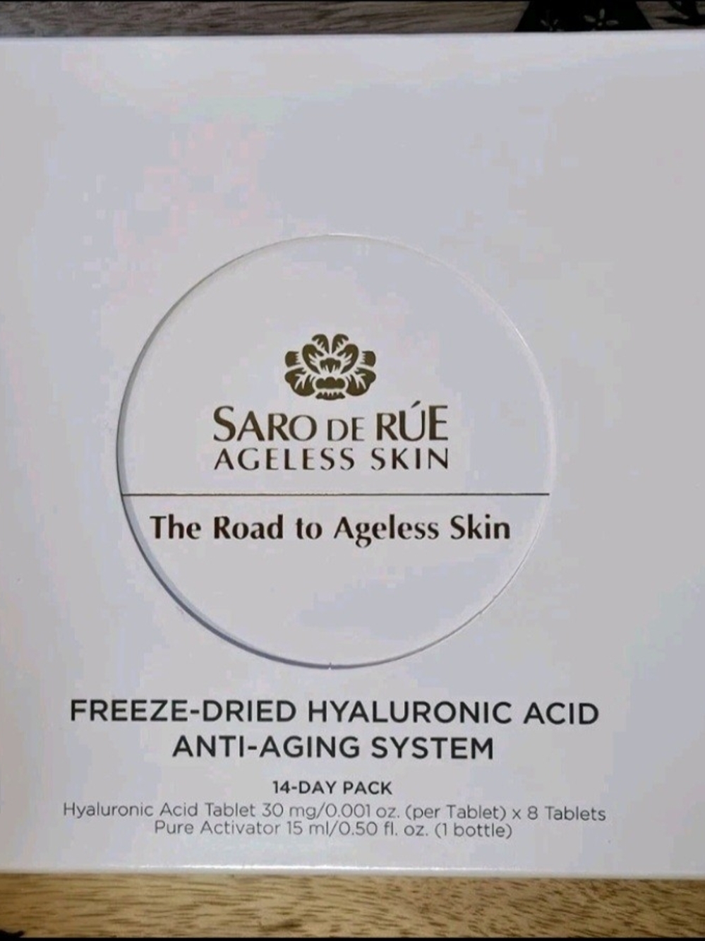 Saro De Rúe Freeze-Dried Hyaluronic Acid Anti-aging System 14 Day Pack NIB